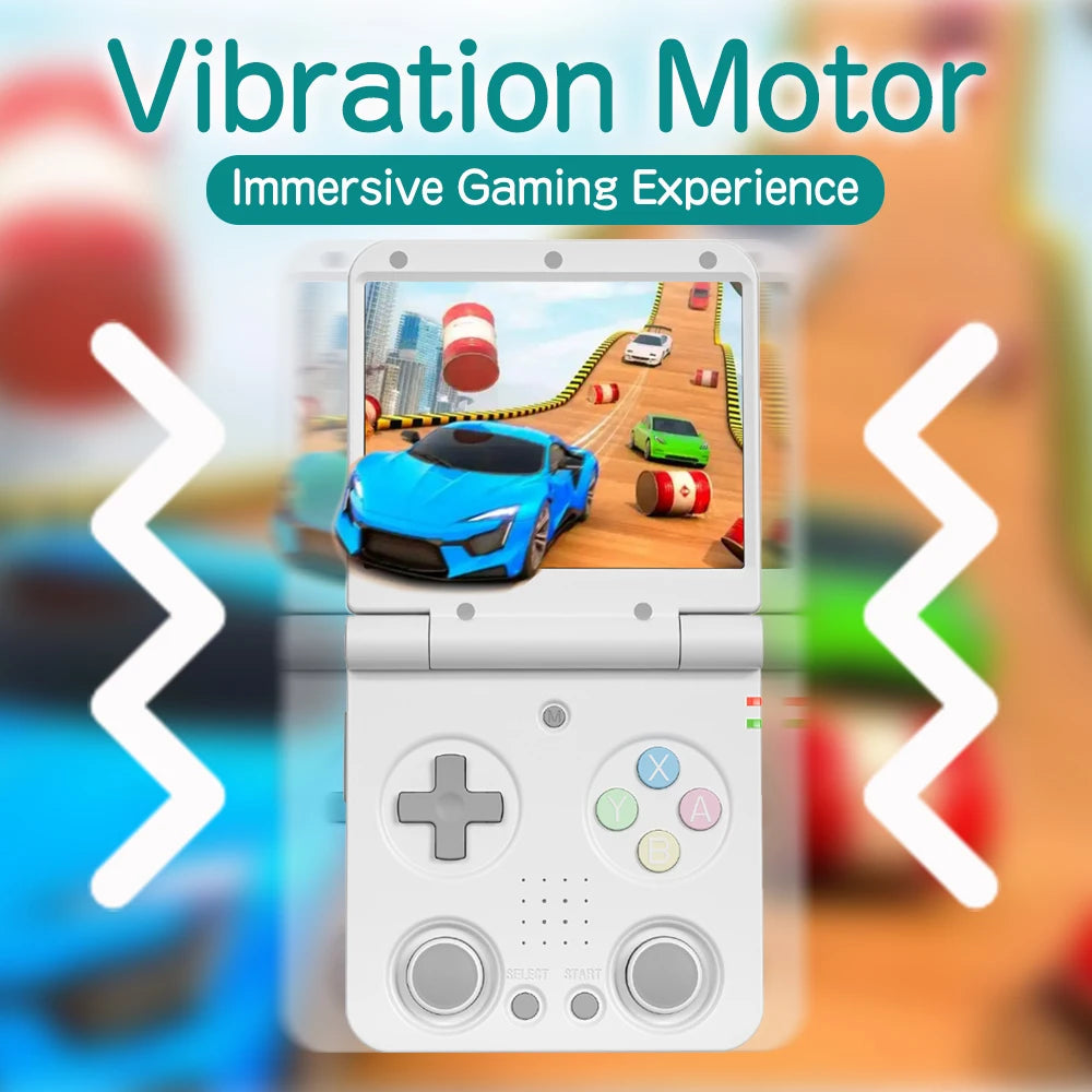 MIYOO Flip V2 Handheld Game Console - 3.5 Inch IPS Display With 5000 Classics Preloaded by Tech-Home Store