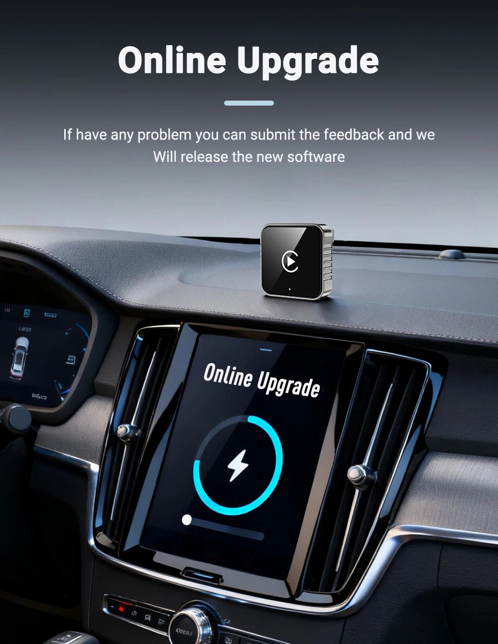 New Super Mini Carplay AI Box Wired to Wireless CarPlay/Android Auto 2in1 Box 5GHz WiFi5 for 99% Original Wired CarPlay/Auto Car by Tech-Home Store