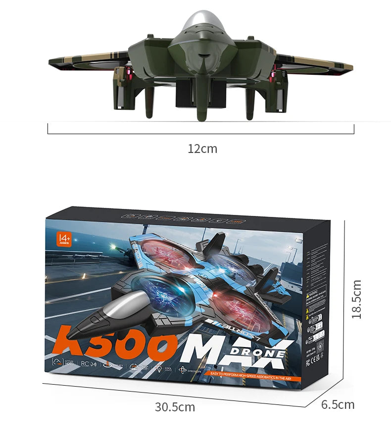 JCMO K500MAX Glider Flying Helicopter RC Hobby Jet Plane - 2.4GHz Stunt Ready With Easy Indoor Outdoor Setup by Tech-Home Store