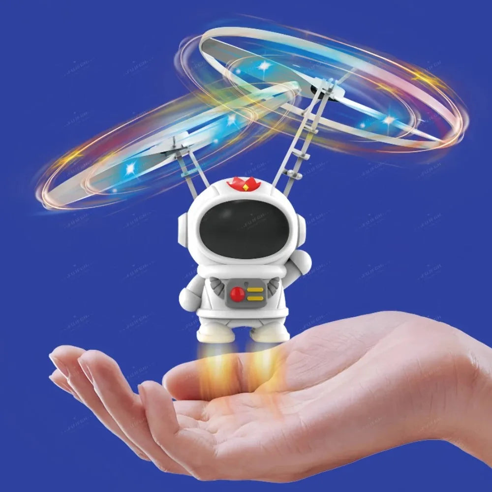 GlowHover Levitating Luminous Flying Robot Astronaut - Hand Controlled Glow Hovering Drone For Kids Ages Five And Up by Tech-Home Store