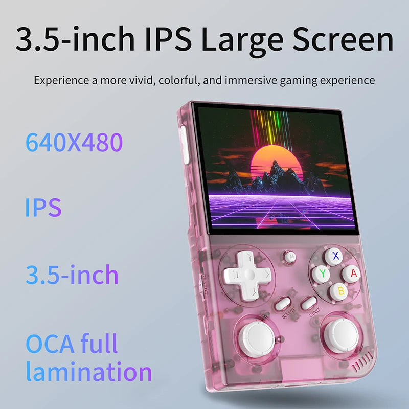 G350 Handheld Game Console 3.5'' IPS Screen Linux System Dual Joystick Vibration Motor Retro Portable Video Console Gift by Tech-Home Store