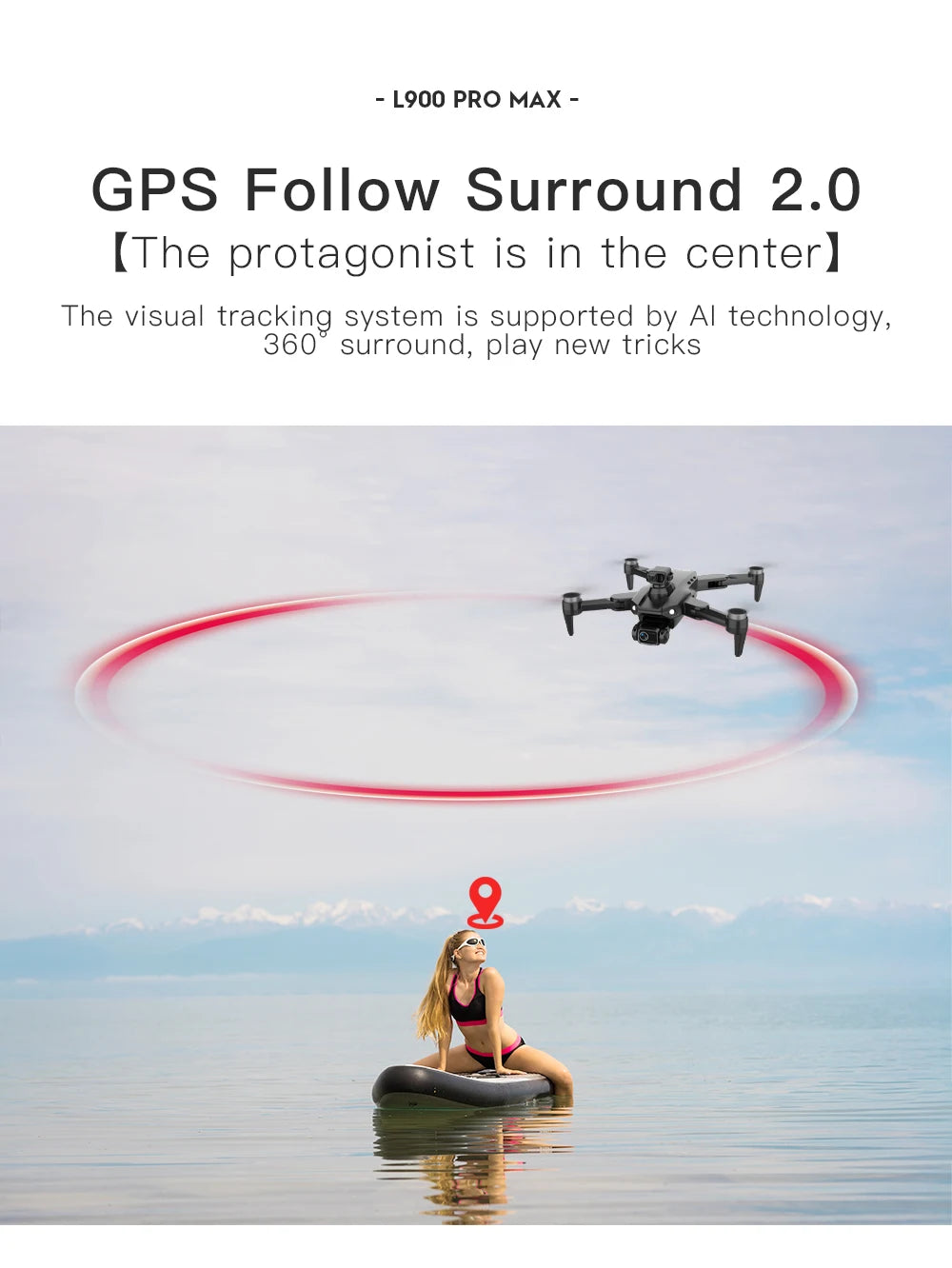 L900 PRO MAX 360 Degree Obstacle Avoidance GPS Drone - Dual 4K Cameras, 5G WiFi FPV, Foldable RC Quadcopter by Tech-Home Store