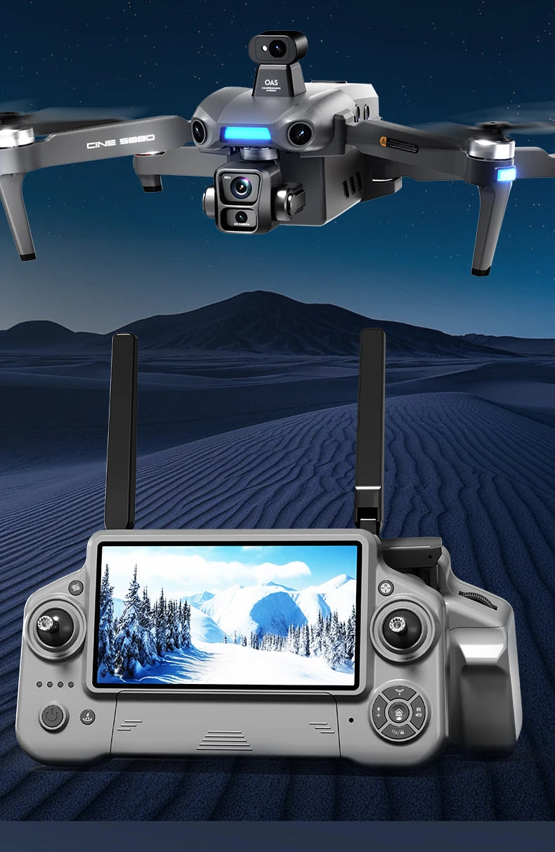 S880 Pro Max Professional GPS Drone - 8K Camera, 3 Axis Gimbal, 5G WiFi, Brushless by Tech-Home Store