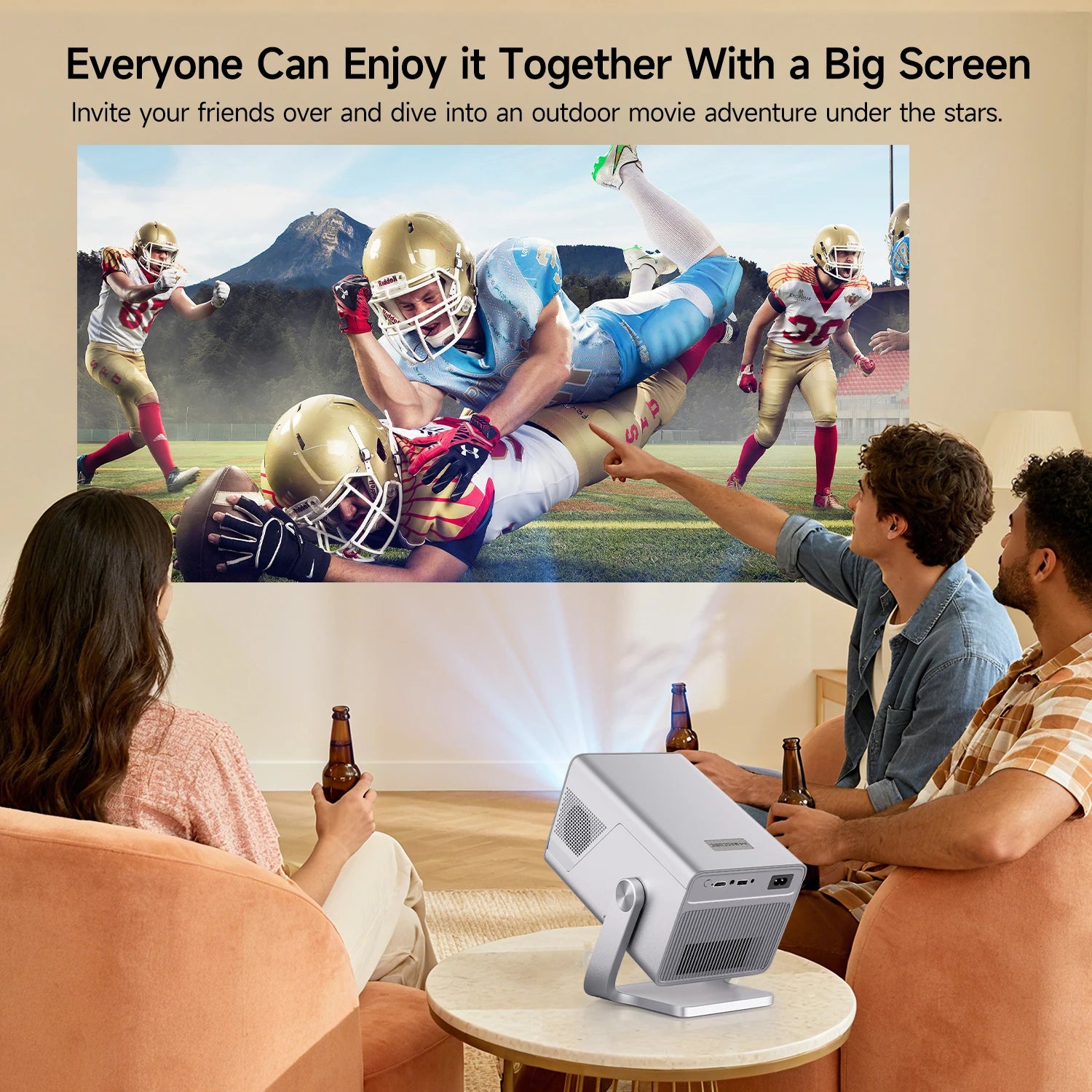 Magcubic X7 Projector - 1000 ANSI Brightness Native 1080p With 8K Support And Android 14 by Tech-Home Store