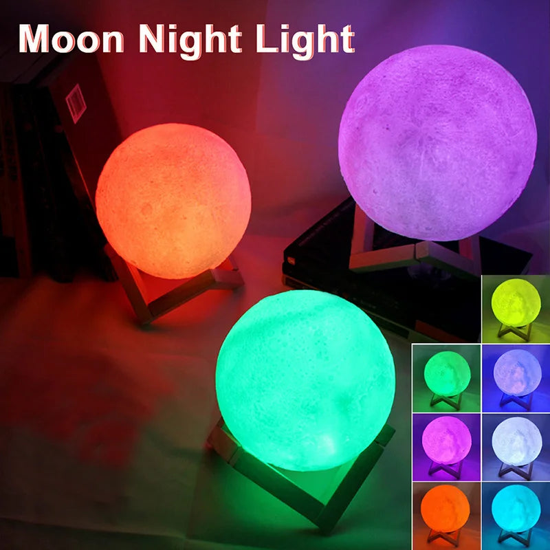Book Light LED Moon Light Galaxy Light, Moon Night Light by Tech-Home Store