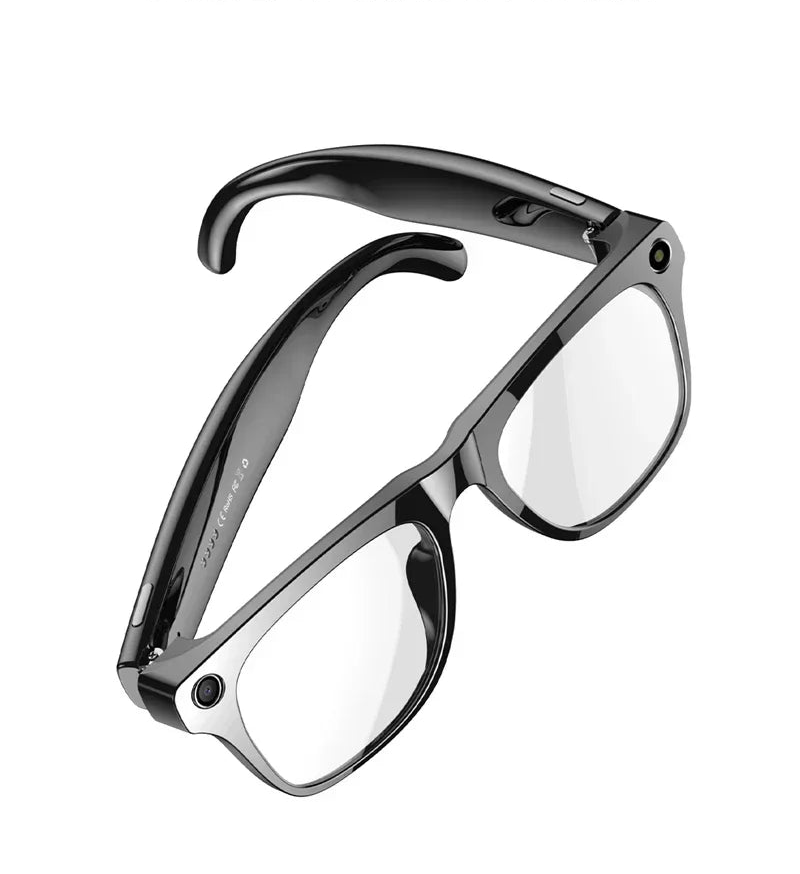 NovaTech VisionGlass 4K AI Smart Glasses - 800W Pixel Camera and Real Time Translation in 75 Languages by Tech-Home Store