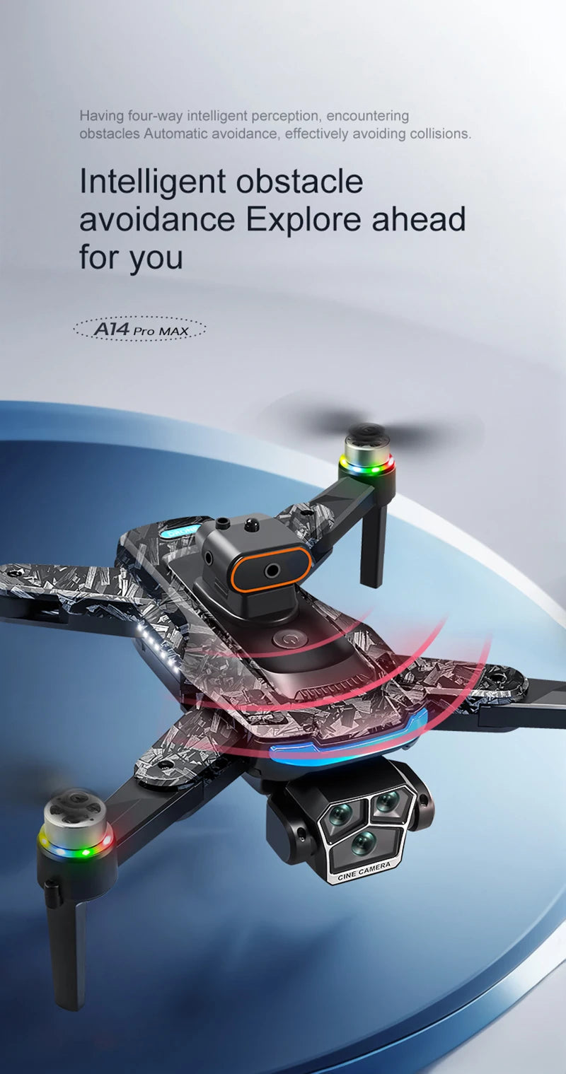 SkyTech A14 Pro Max Drone - Dual 8K HD Cameras With 5G WiFi GPS And Brushless Motors by Tech-Home Store
