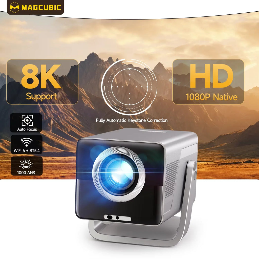 Magcubic X7 Projector - 1000 ANSI Brightness Native 1080p With 8K Support And Android 14 by Tech-Home Store