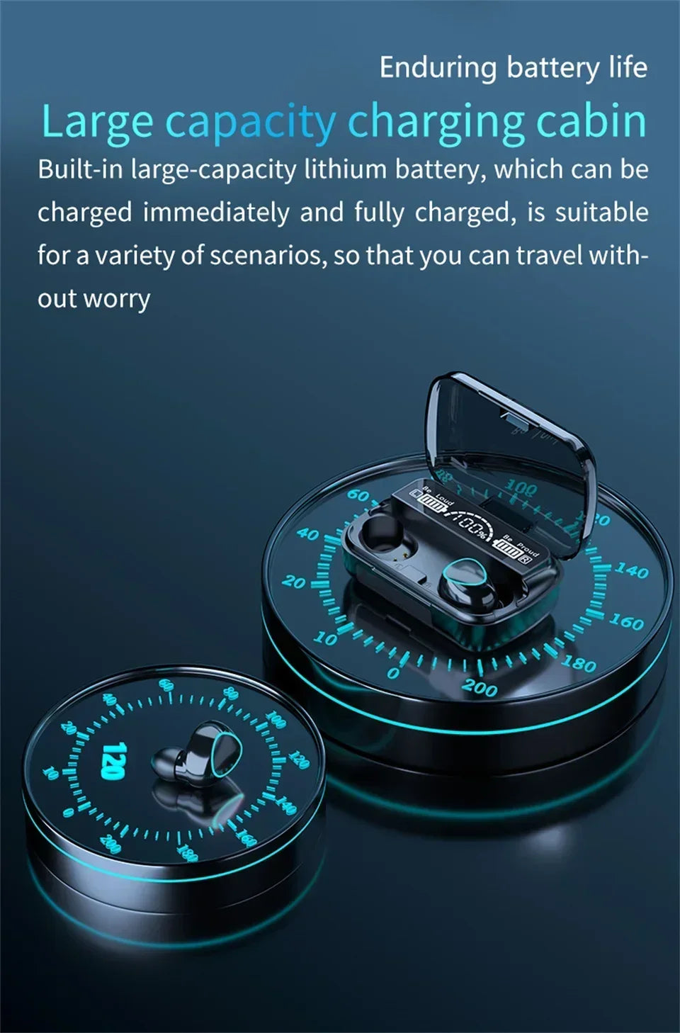 M10 TWS Wireless Bluetooth 5 3 Earbuds 3500mAh Charging Box 9D Stereo Sports Waterproof Earphones with Microphone Daily Use by Tech-Home Store