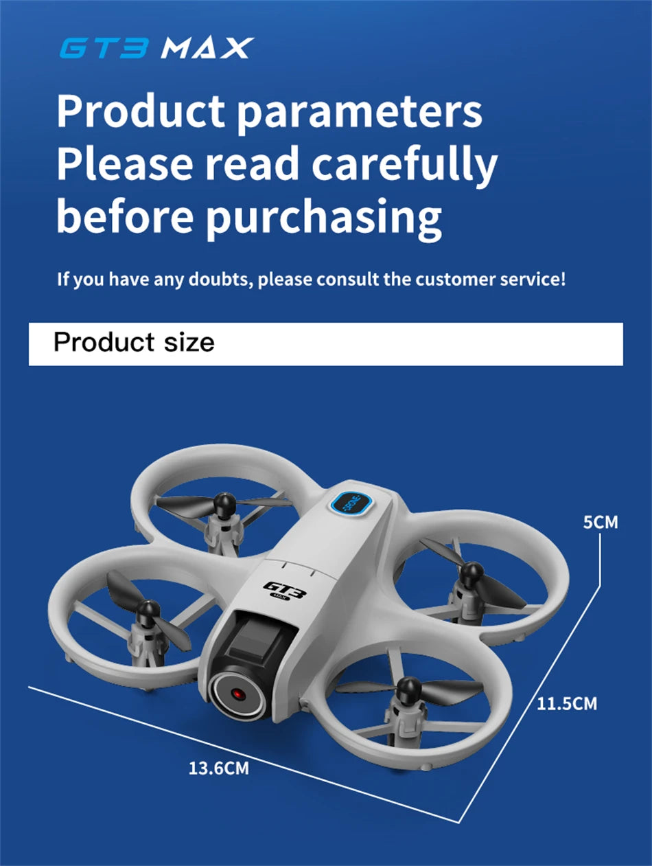 NEW Original GT3 MINI Drone 8K GPS Professional Aerial Photography Remote Control Aircraft HD Dual Camera Quadcopter Toys Gifts by Tech-Home Store