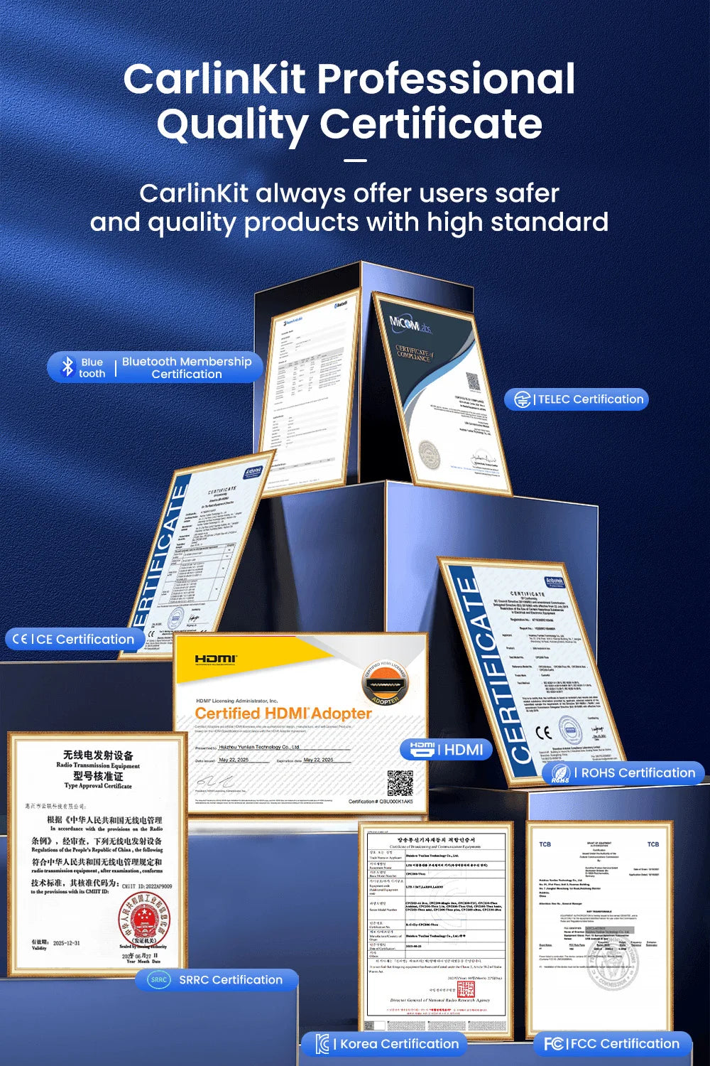 2 in 1 Car Kit 5.0 Ultra Wireless CarPlay Android Auto Adapter