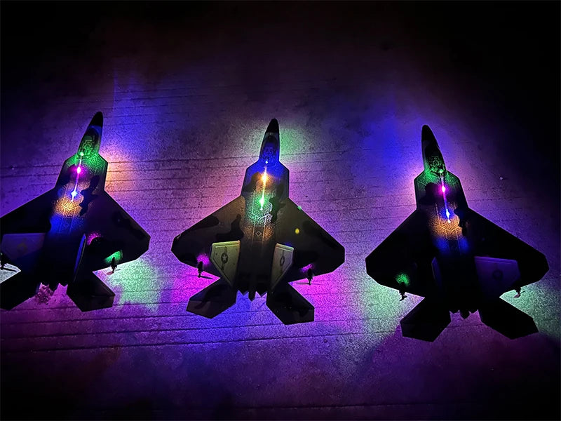 2024 New F22S 2.4G 4CH 3D6G RC Airplane Raptor F22 Warplane WLtoys A180 Upgrade Version LED Light With Gyroscope Out Door Toys by Tech-Home Store
