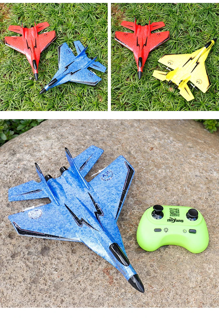 Parkten 2.4G 2CH Glider RC Ariplane P320 Fixed Wing Fighter Aircra Hand Throwing Foam Outdoor Toys For Boys Birthday Gift by Tech-Home Store
