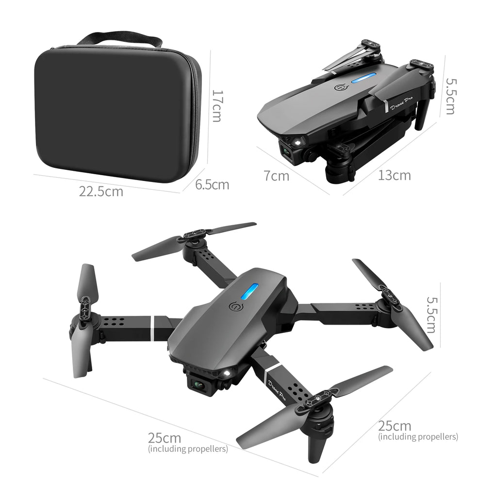 AeroNova E88 E99 Dual Camera Drone With Screen - Dual 4K Cameras With 50x Optical Zoom For Beginners by Tech-Home Store