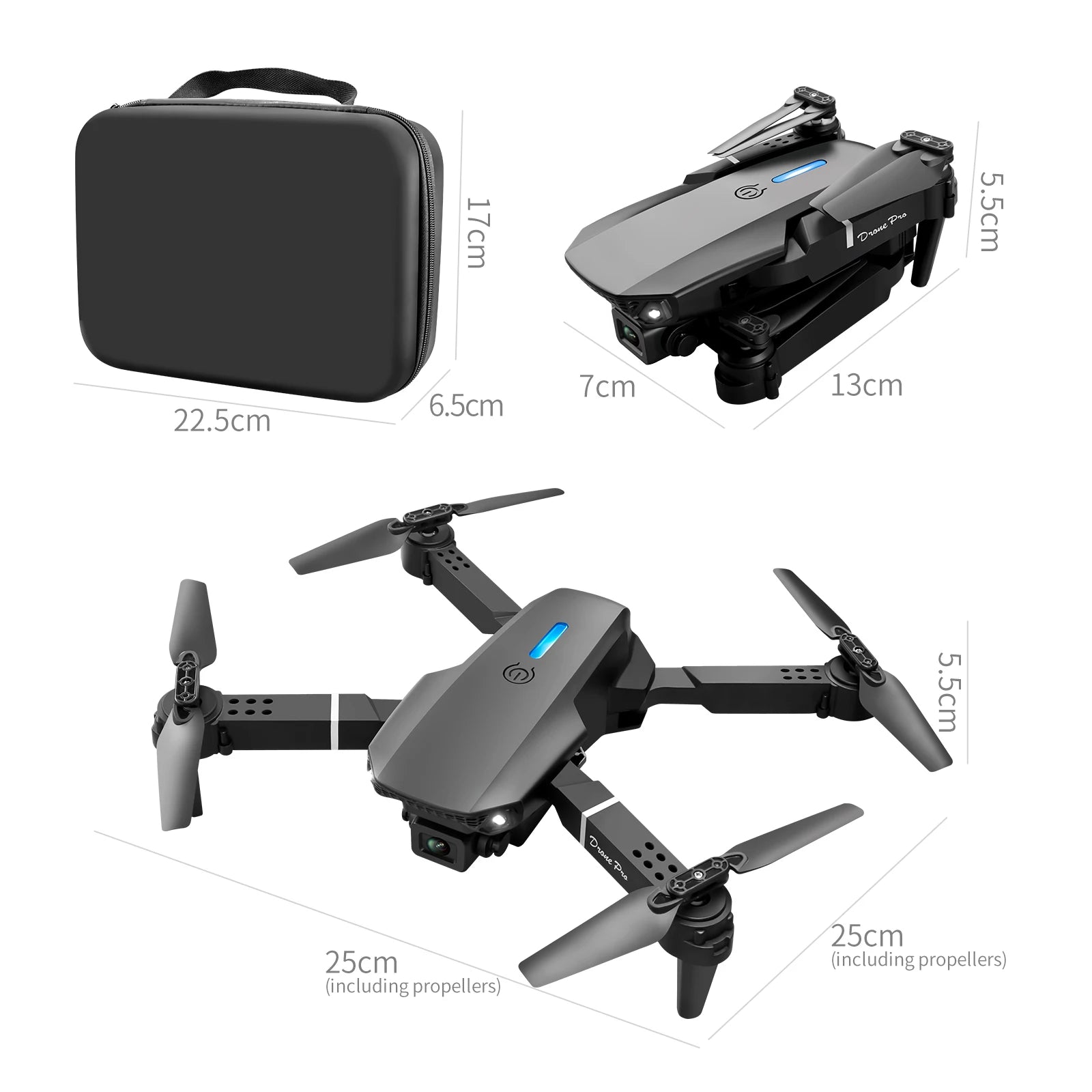 AeroNova E88 E99 Dual Camera Drone With Screen - Dual 4K Cameras With 50x Optical Zoom For Beginners by Tech-Home Store
