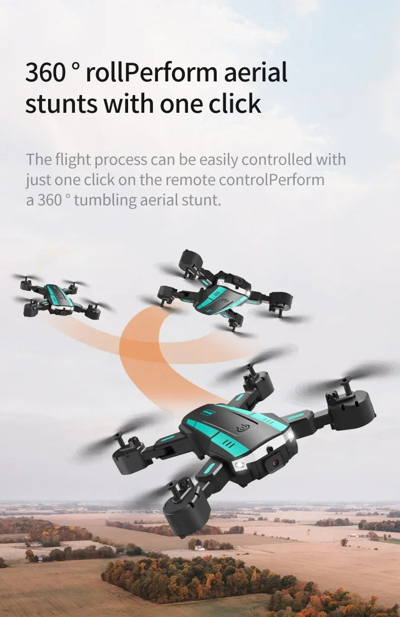 NovaTech G6 Drone - Dual Camera 5G Live Streaming Foldable GPS Quad With Obstacle Avoidance by Tech-Home Store