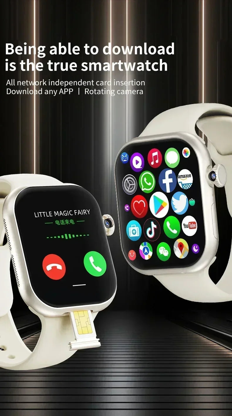 5G Android Smartwatch VP29 4G/5G LTE Sim Card GPS WIFI 2.29 inch Rotary Camera NFC health monitoring GPS WIFI App Store by Tech-Home Store