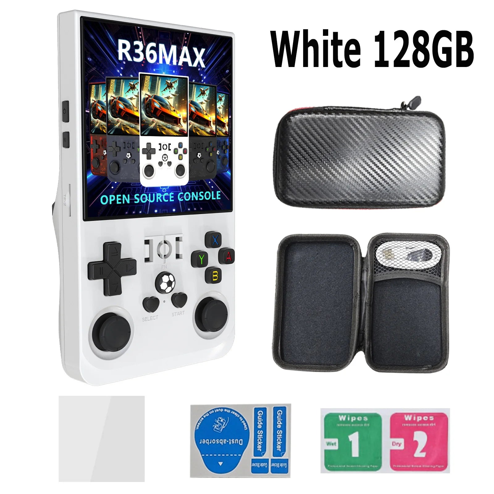 R36 Max Console Handheld Game Players 4inch IPS Screen Open Source Console Retro Pocket Video Player 64G/128G Up to 22000+ Games by Tech-Home Store