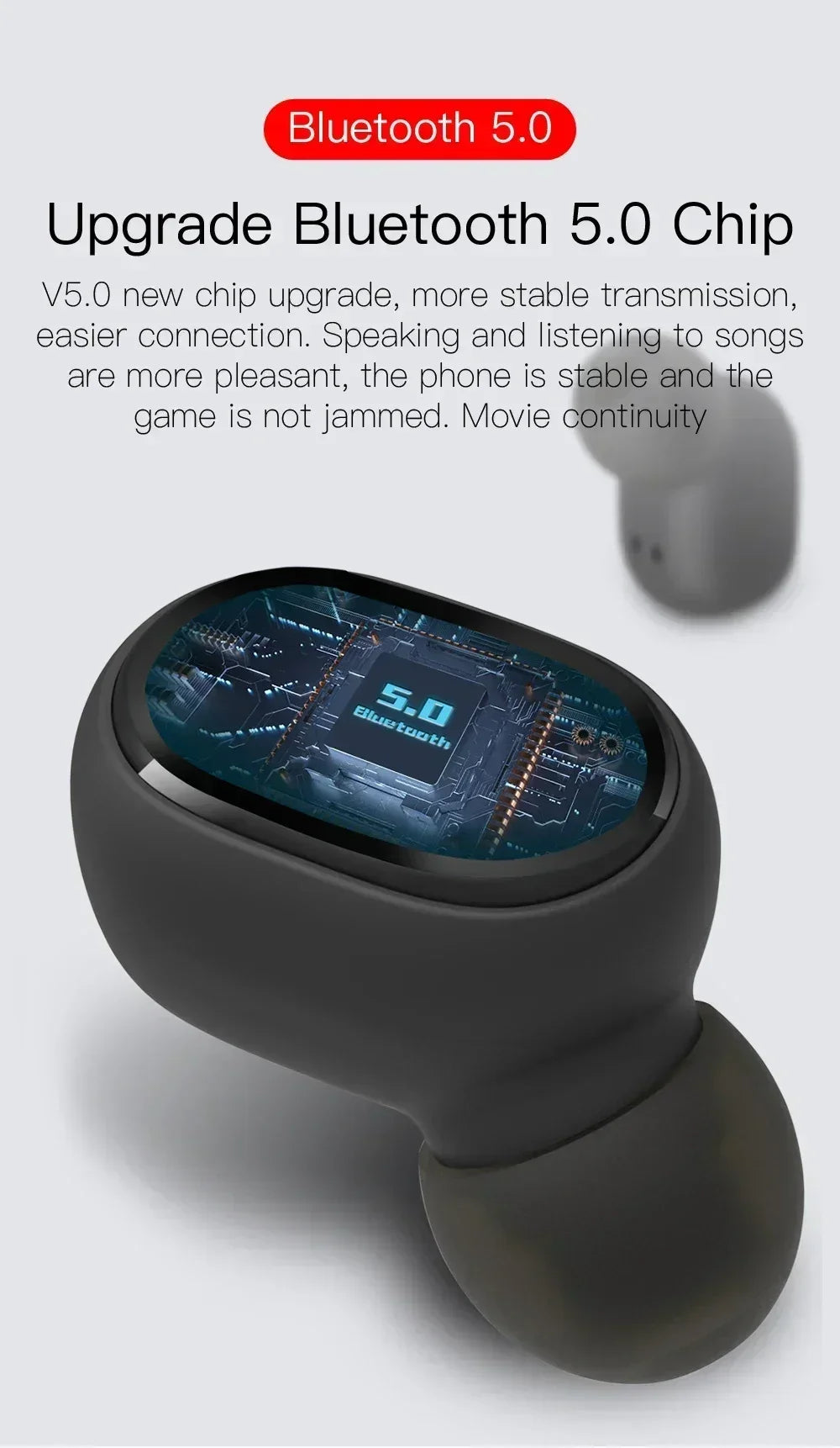 E6S Wireless Bluetooth Earphones TWS Bluetooth Headset Wireless Earbuds Noise Cancelling Earphones with Microphone Headphones by Tech-Home Store