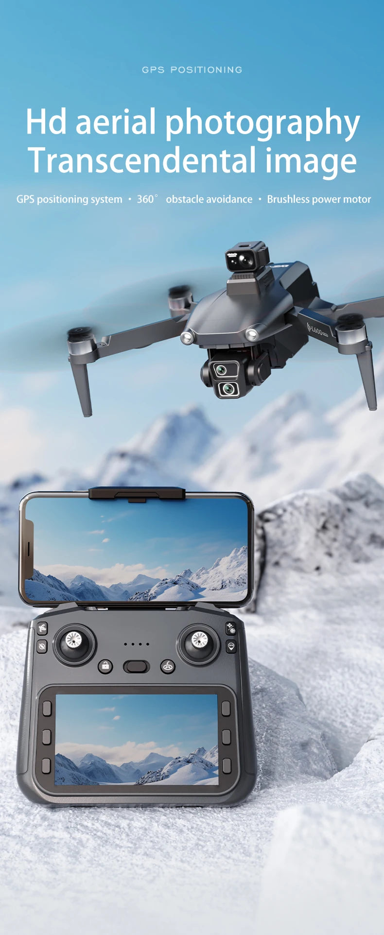 L600-1 MAX GPS Drone - Cinema-Grade 8K Recording With 360-Degree Laser Obstacle Avoidance And Long-Range Control by Tech-Home Store