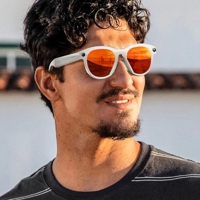 NovaTech VisionGlass 4K AI Smart Glasses - 800W Pixel Camera and Real Time Translation in 75 Languages by Tech-Home Store