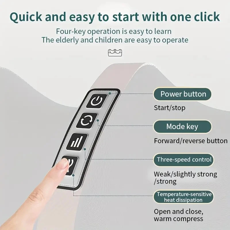 Electric Foot Massager Heating Therapy Hot Compression