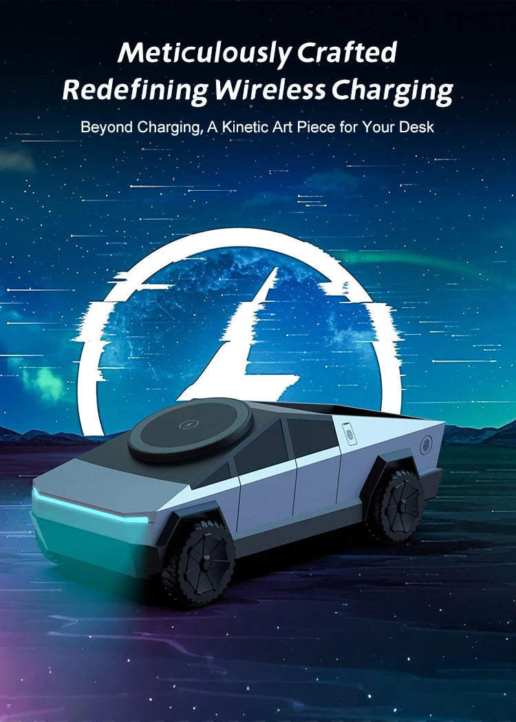 Cybertruck 3 In 1 Magnetic Fast Wireless Charger - Charge Three Devices Simultaneously by Tech-Home Store