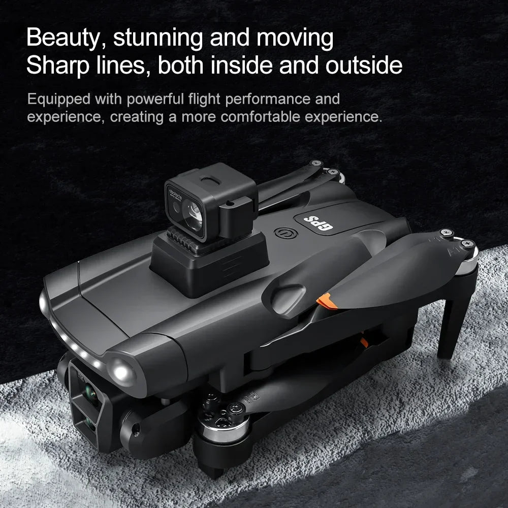 Lenovo V198 MAX GPS Drone 8K Profesional 4K HD Camera Brushless Laser Obstacle Avoidance Foldable Quadcopter Aerial Optical by Tech-Home Store