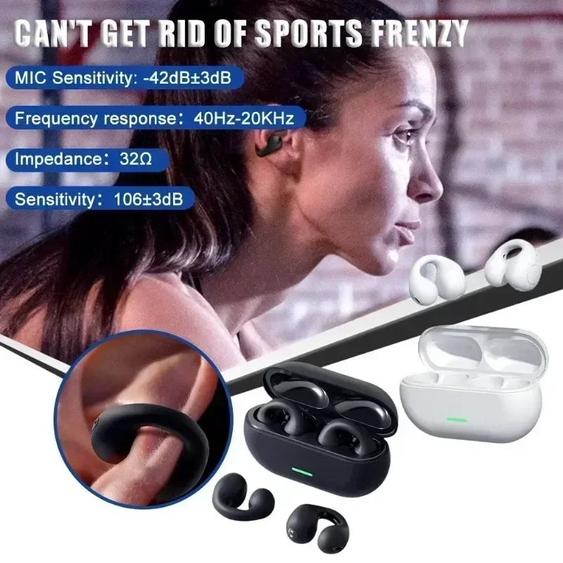 New Original T75 Bone Conduction Wireless Bluetooth 5.3 Headphones - Waterproof by Tech-Home Store
