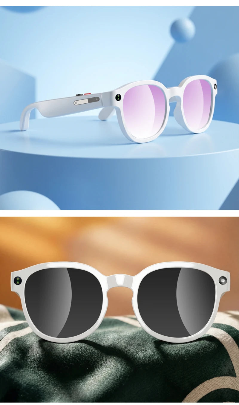AI Vision Smart Sun Glasses - Translation Ready With 8MP Camera 4K Video Bluetooth Calls by Tech-Home Store