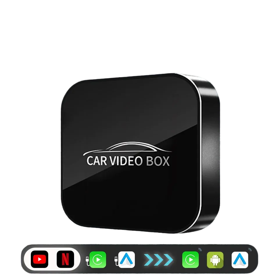 Android 12 Video Box Wireless Auto CarPlay 3in1 Smart TV Box Netflix YouTube by Tech-Home Store