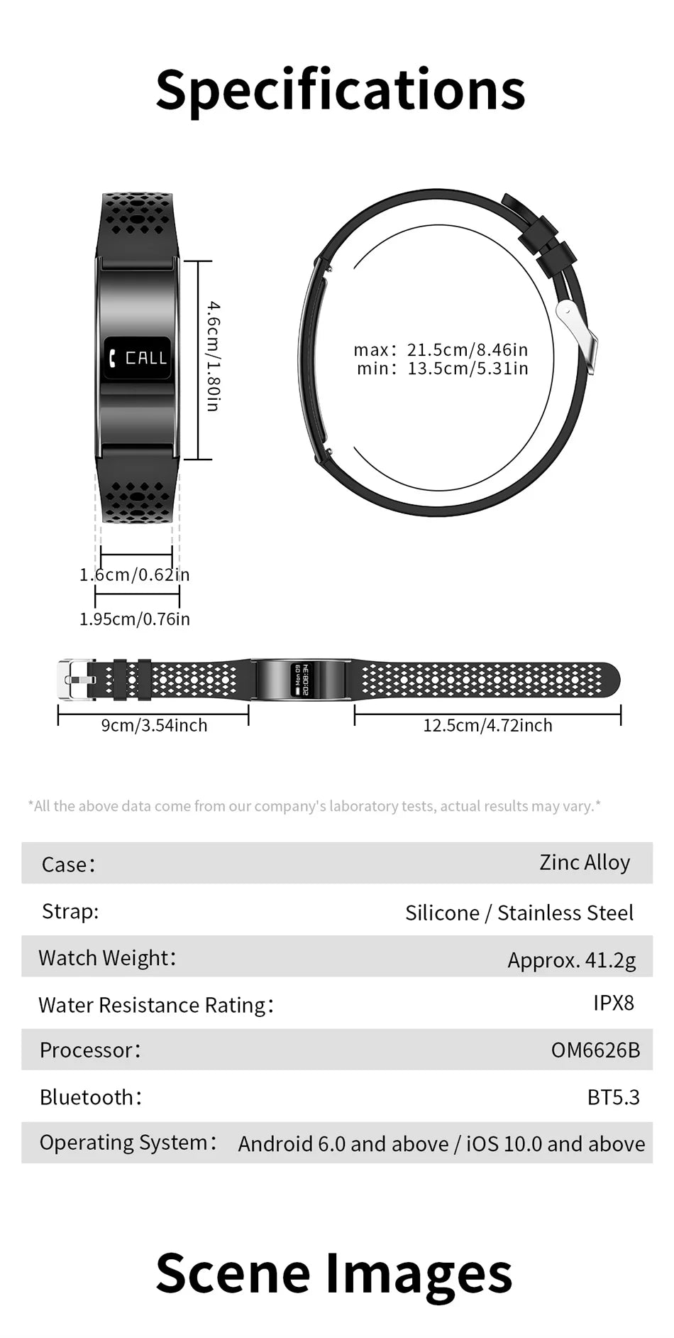 Men Women Smart Bracelet Heart Rate Sleep Monitor Health Smart Band Waterproof Sports Fitness Tracker Smartwatch For Android iOS by Tech-Home Store