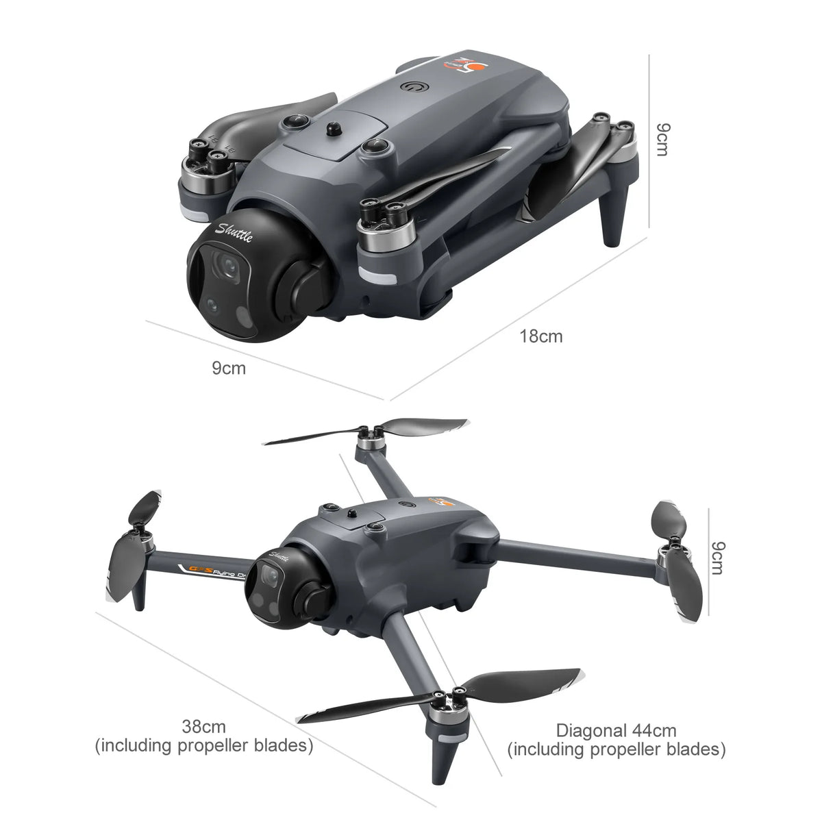 YLRC YL059 RC Drone Airdrop GPS WIFI FPV 180° ESC 4K Dual Camera Smart Follow Obstacle Avoidance Quadcopter 4.5" Screen by Tech-Home Store