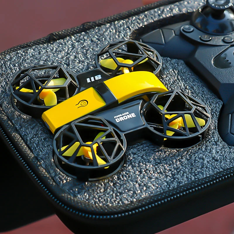 Dowellin D12 Drone Mini Remote Control Aircraft - Ultralight 35g With Dual HD Cameras For Easy Indoor Flying by Tech-Home Store