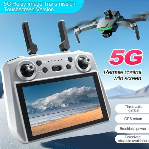 2025 NEW HOT S155 GPS Drone 8K Professional Dual HD Camera 5G FPV 360° Obstacle Avoidance Brushless Motor