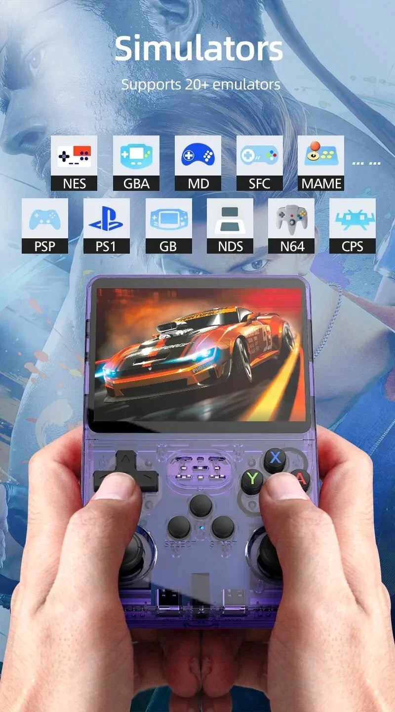 ARKOS R36S Retro Handheld Game Console Linux System 3.5-inch IPS Screen Video Player 64GB/128GB Portable Handheld Game Console by Tech-Home Store
