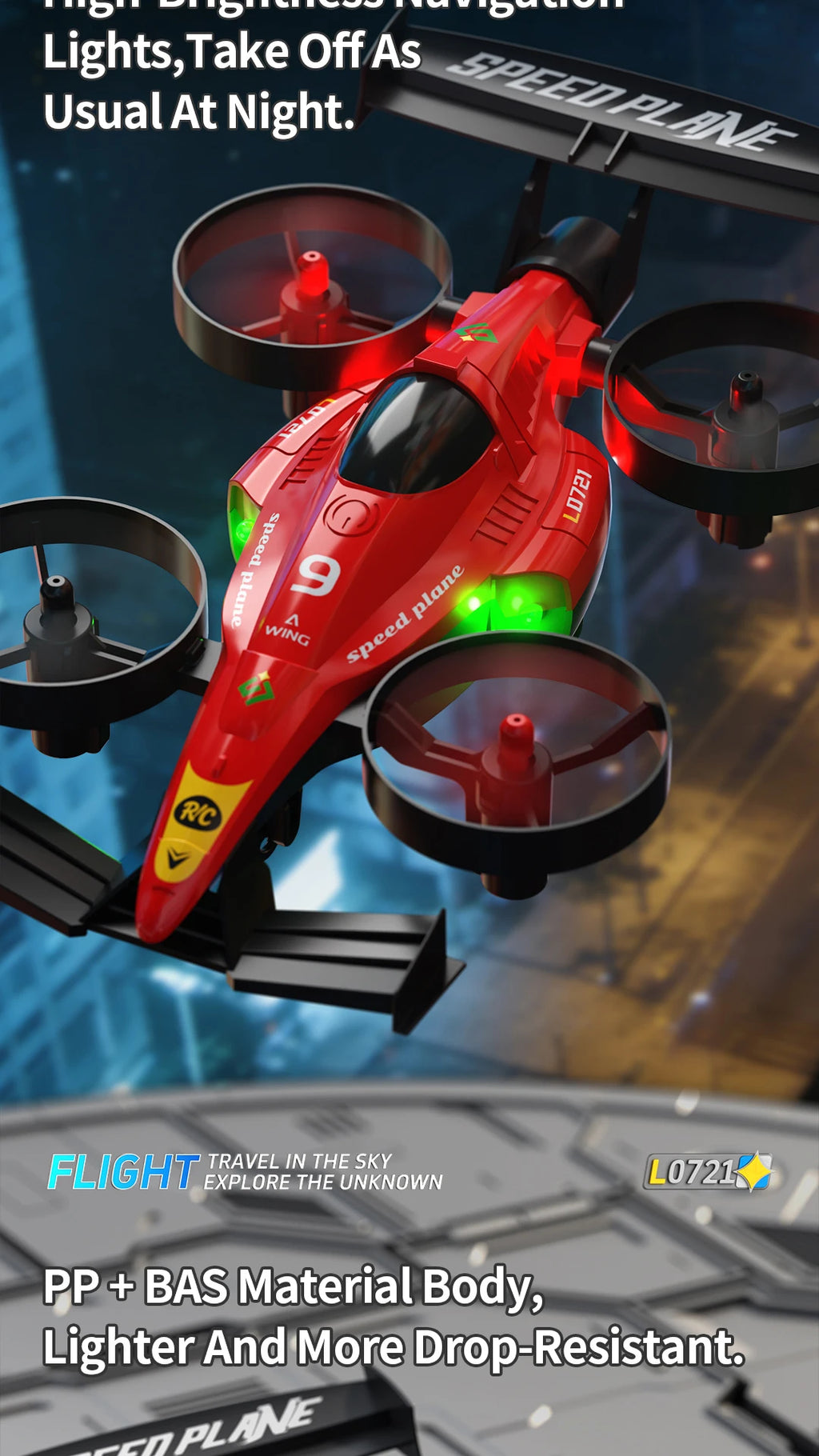 2-in-1 Land-Air Dual Dual RC Quadcopter & RC Drift Car 2.4G Remote Control Airplane One-Key Roll 360° Flips Electric RC Toys by Tech-Home Store