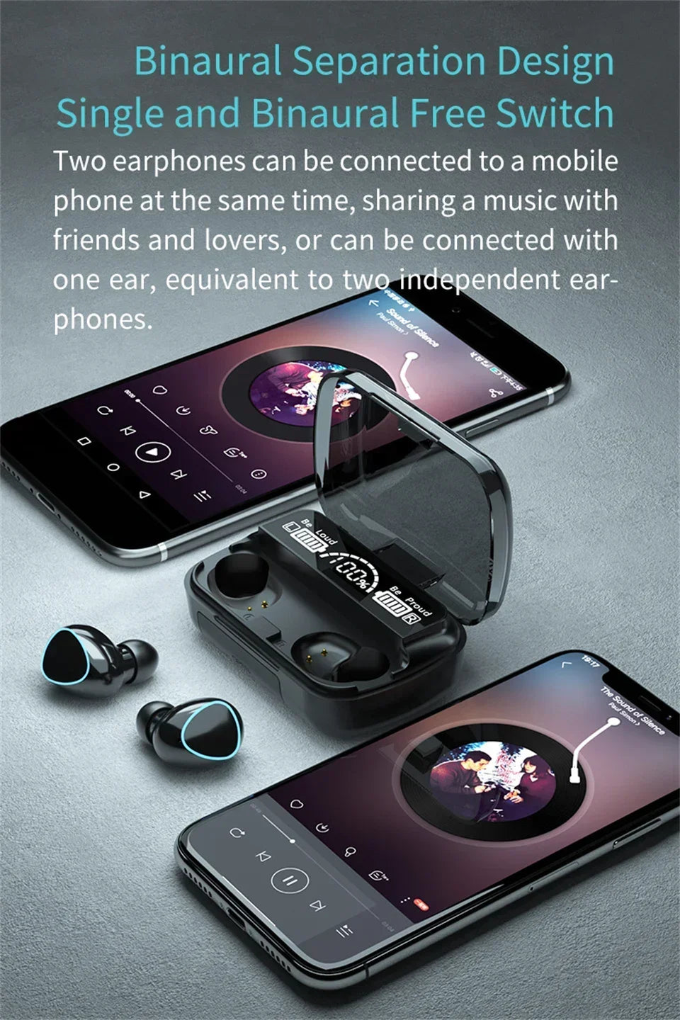 M10 TWS Wireless Bluetooth 5 3 Earbuds 3500mAh Charging Box 9D Stereo Sports Waterproof Earphones with Microphone Daily Use by Tech-Home Store