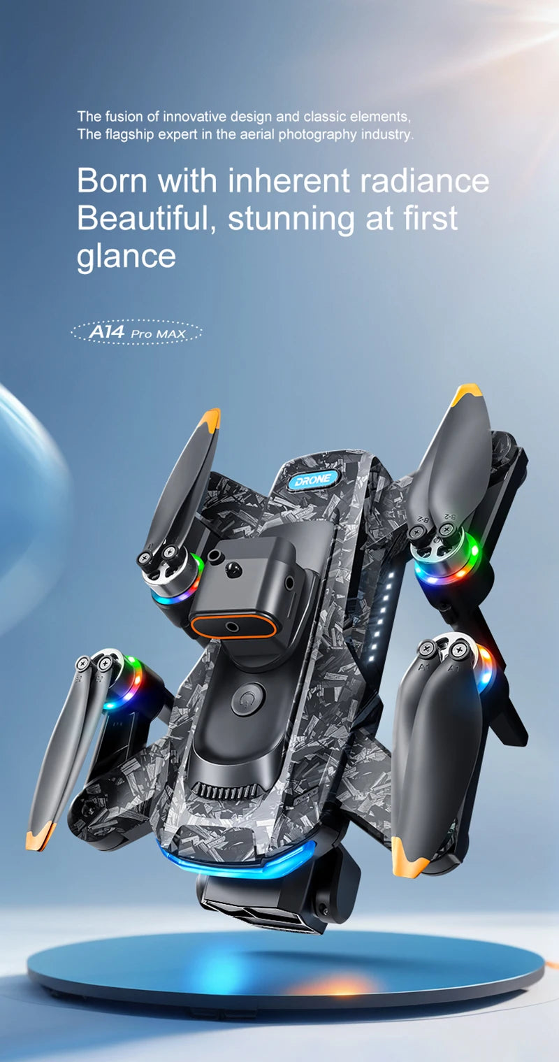 SkyTech A14 Pro Max Drone - Dual 8K HD Cameras With 5G WiFi GPS And Brushless Motors by Tech-Home Store