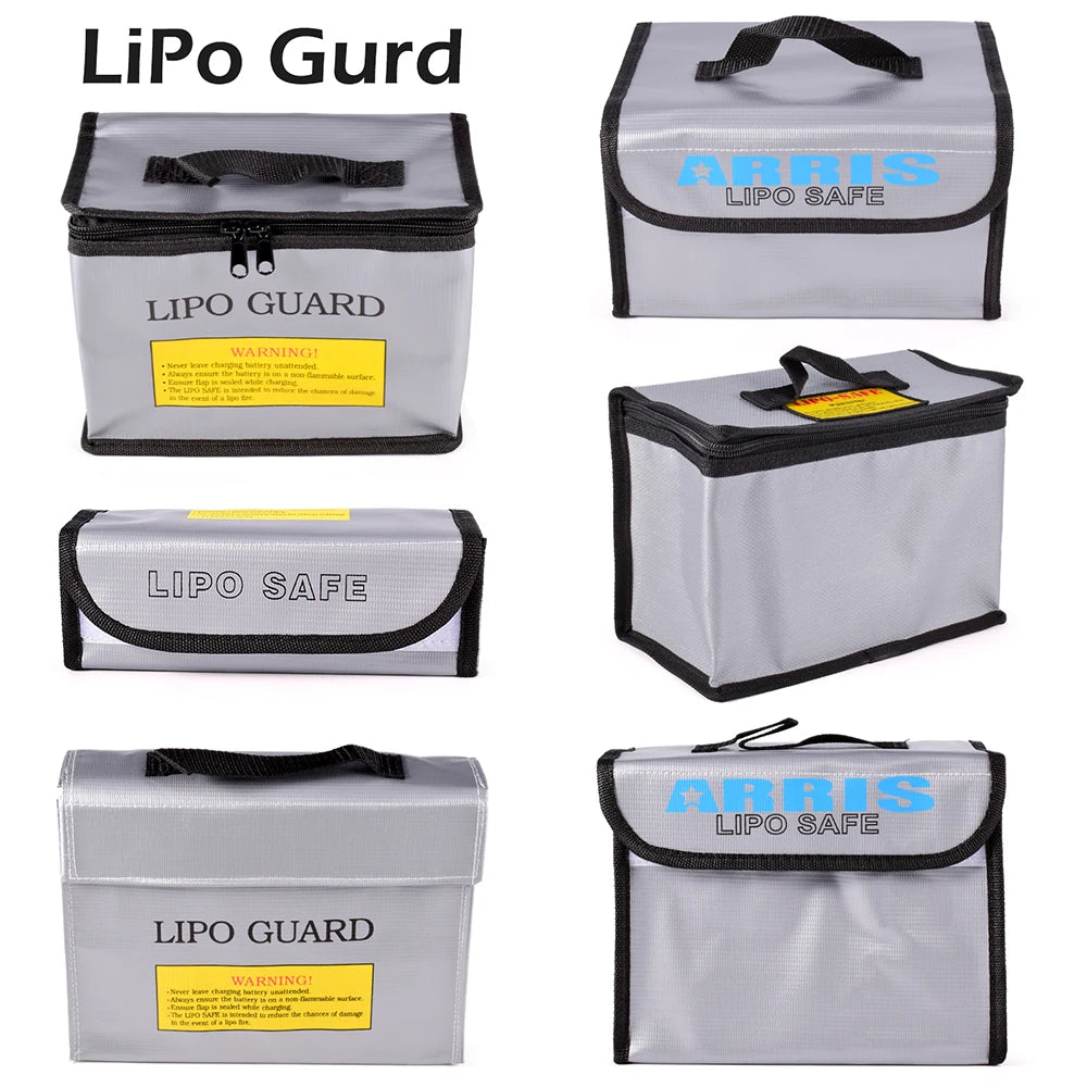 Lipo Guard Safety Bag - Explosion-Proof Fireproof LiPo Battery Storage and Charging Pouch for RC Drones by Tech-Home Store