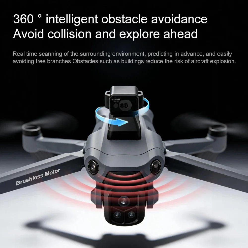 V918 Max Drone Laser Obstacle Avoidance 8K GPS Professional Camera FPV 3000M RC Quadcopter with LCD Screen Remote Control Gifts by Tech-Home Store