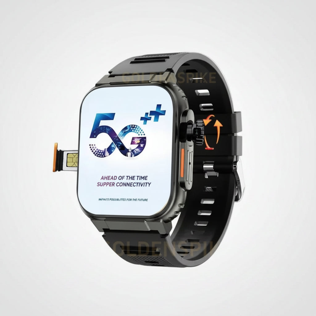 Microwear Ai3 Ultra Smartwatch 5G - 180 Degree Rotating Camera, 2.2 Inch AMOLED HD Display, GPS WiFi by Tech-Home Store