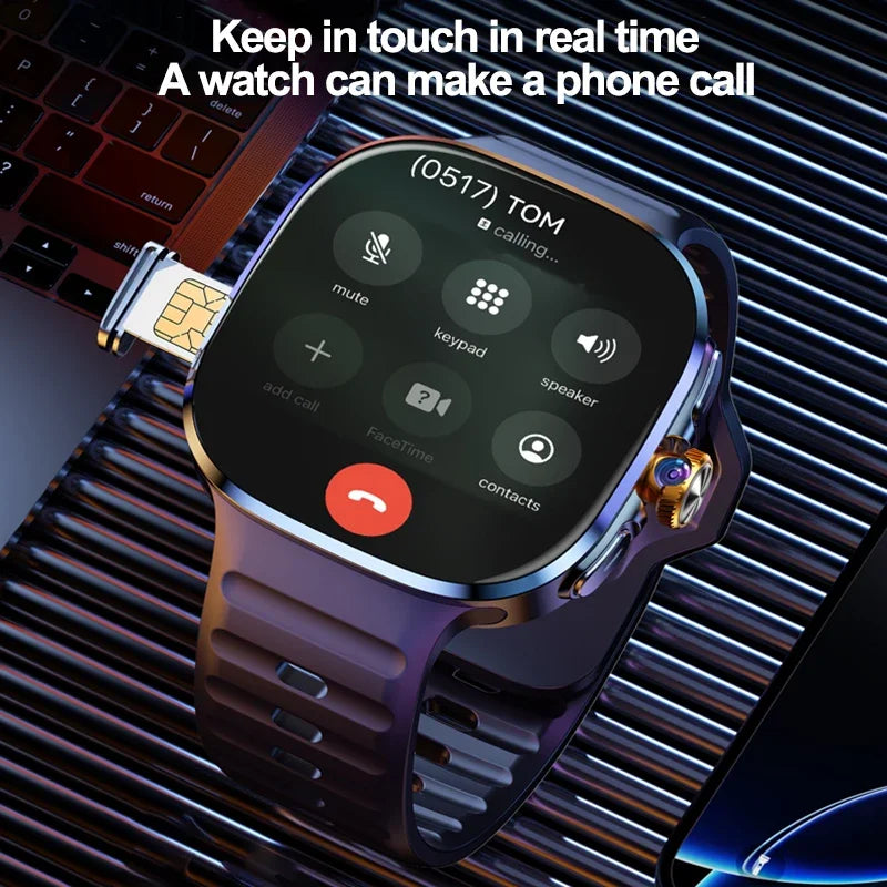 5G/4G Full Network Smart Watch 720*720 AMOLED Screen Video Call 16GB+256GB RAM 2100 MAH Battery Google Play WIFI GPS Smartwatch by Tech-Home Store