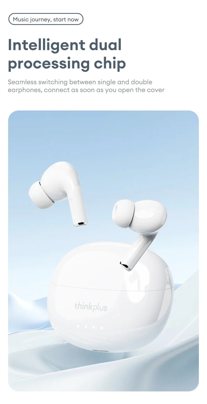 Lenovo LP5 PRO Wireless Bluetooth 5.4 Earphones TWS HiFi Sound Gaming Earbuds LP5Pro Sport headset Long Standby with Mic 2025 by Tech-Home Store