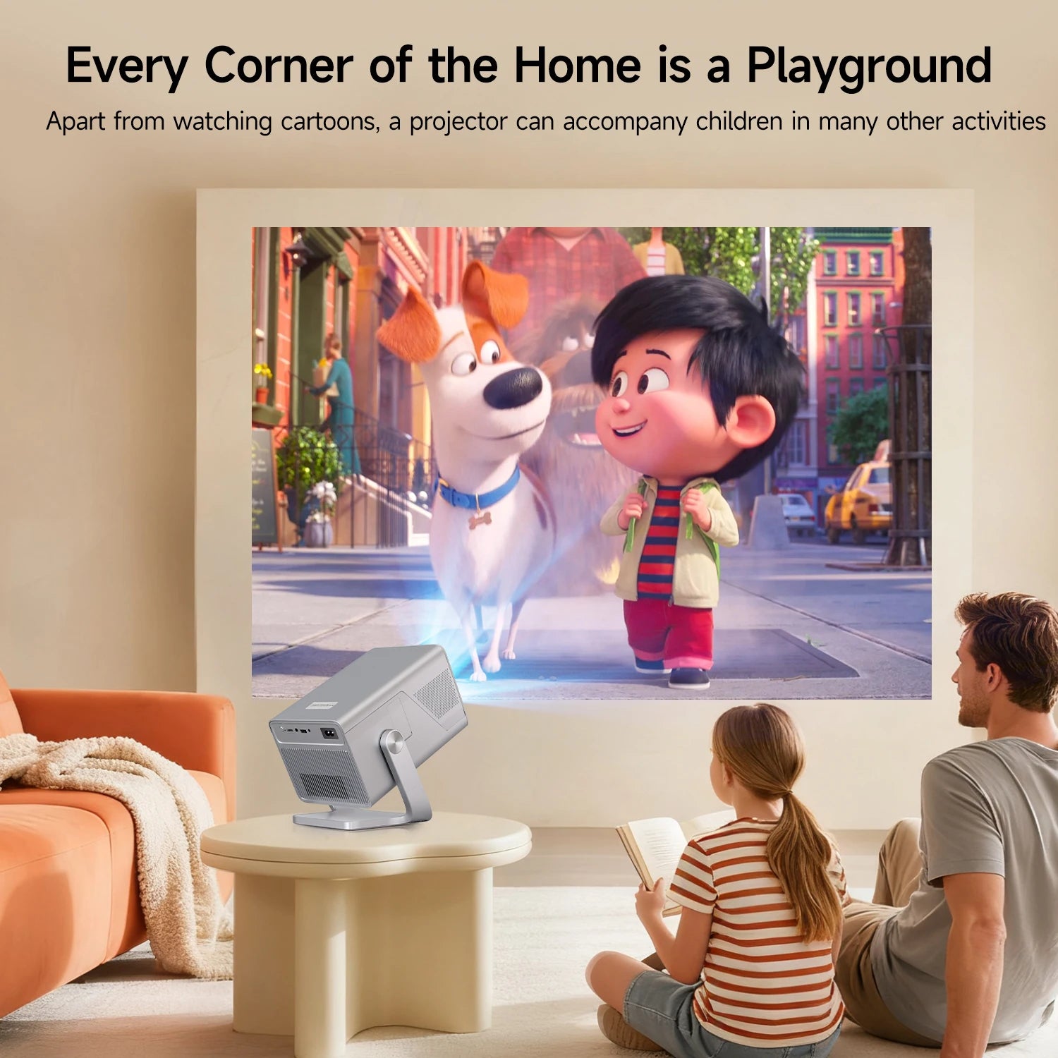 Magcubic X7 Projector - 1000 ANSI Brightness Native 1080p With 8K Support And Android 14 by Tech-Home Store