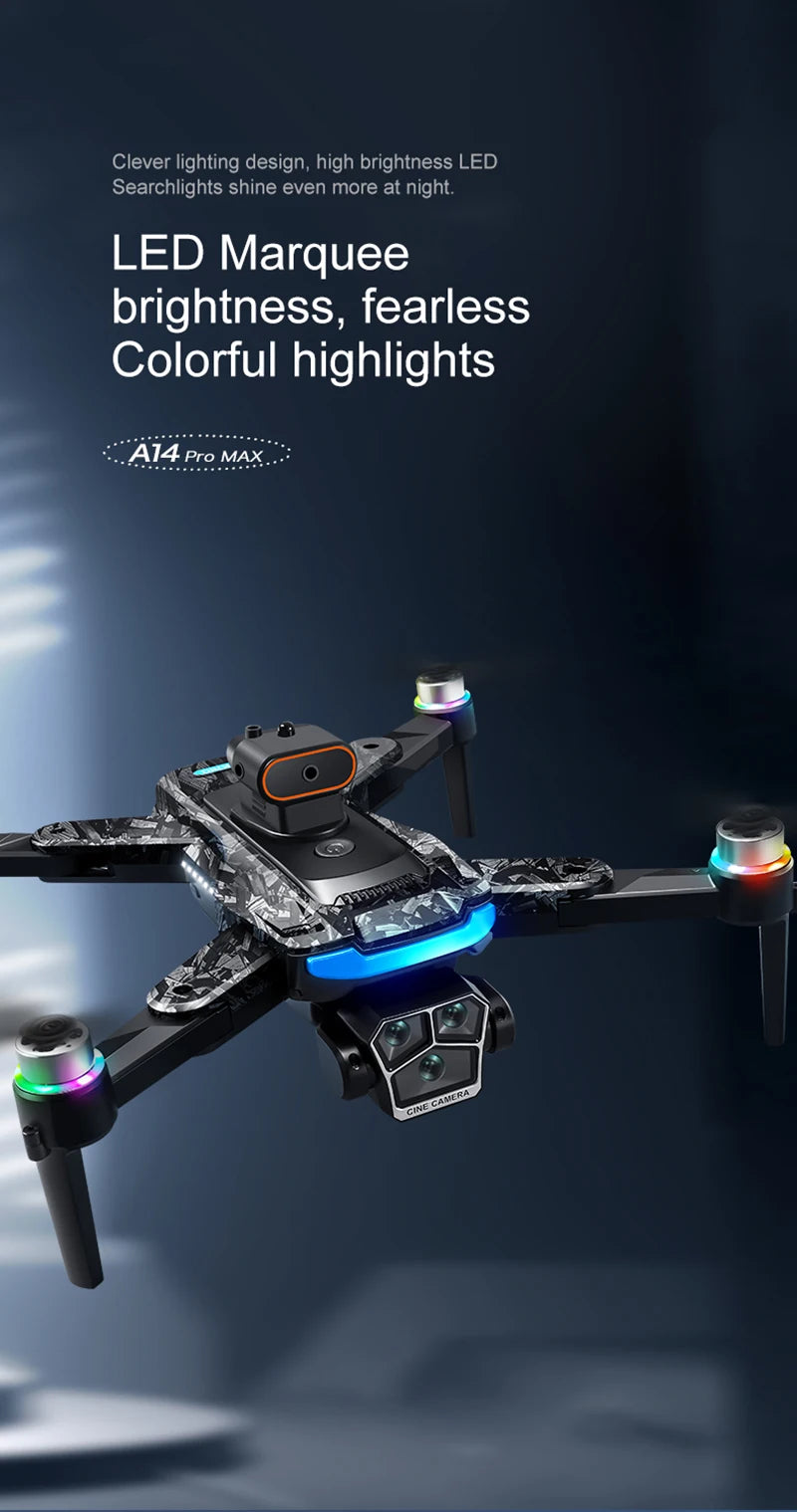 SkyTech A14 Pro Max Drone - Dual 8K HD Cameras With 5G WiFi GPS And Brushless Motors by Tech-Home Store