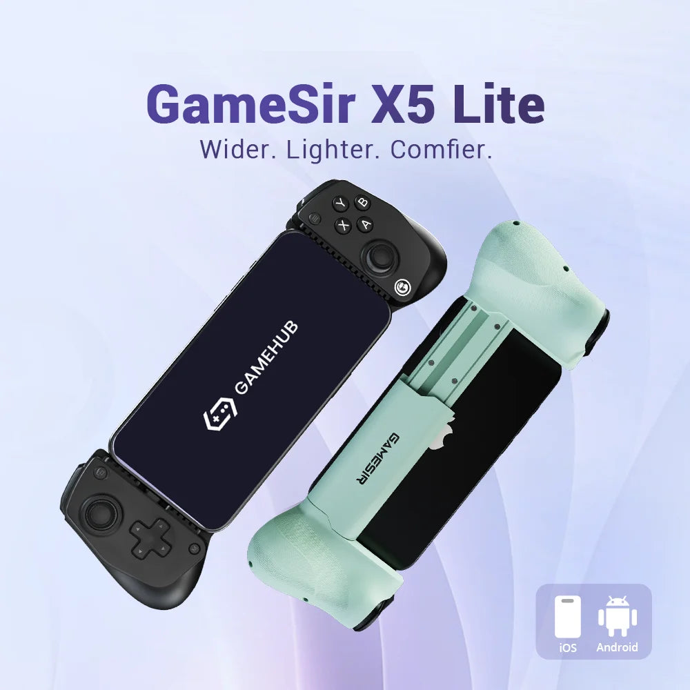 GameSir X5 Lite Mobile Phone Gamepads for iPhone 16 15 Series iPad Mini Android Tablet Controller Hall Effect Joysticks Design by Tech-Home Store