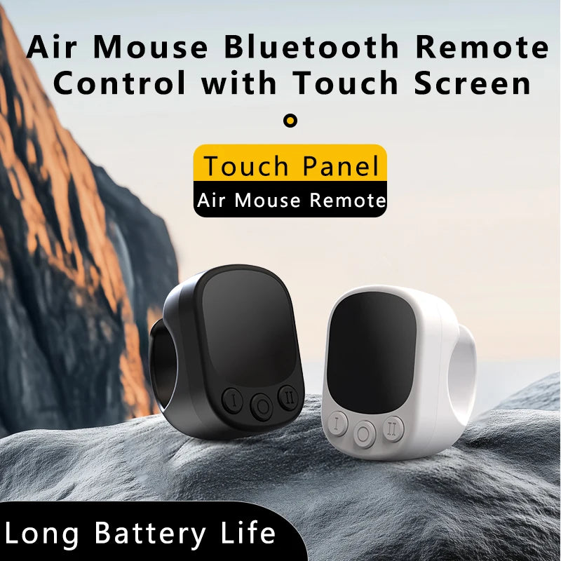 Mouse Ring Remote Control with Touchpad,Smart Automatic Screen Clicker Device，Continuous Clicker，Scrolling Ring Remote Control S by Tech-Home Store
