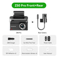 DDPAI Dash Cam Z50 Pro - 4K UHD Dual-Channel With 3-Inch IPS Display And GPS ADAS Wi-Fi by Tech-Home Store