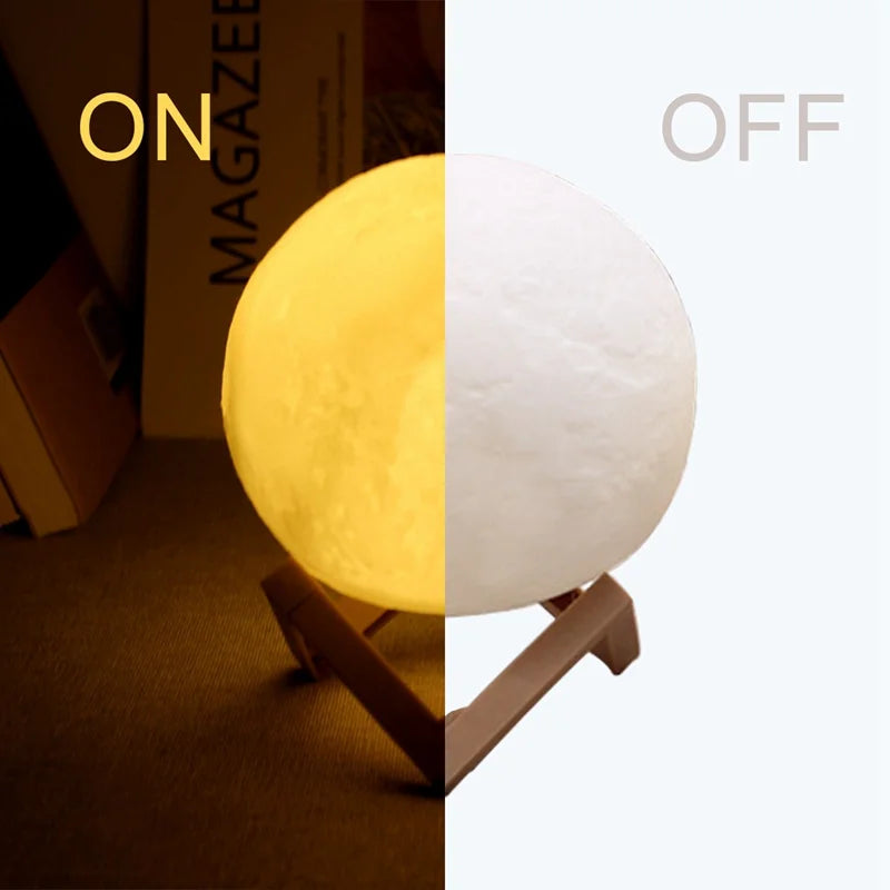 Book Light LED Moon Light Galaxy Light, Moon Night Light by Tech-Home Store